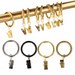 10 anneaux pinces metal