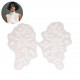 Motif perles fleur *2 Blanc