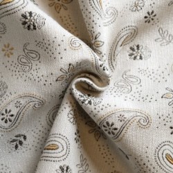 Tissu Jacquard Eliya Ocre 