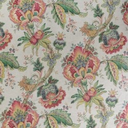 Tissu Imprimé Culla Bordeaux 