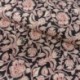 Tissu Blockprint Impression Tampons Mains Floral Multico