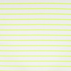 Tissu French Terry Neon Rayure Jaune