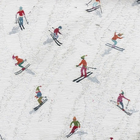 Tissu Jacquard Chenillé Slalom 