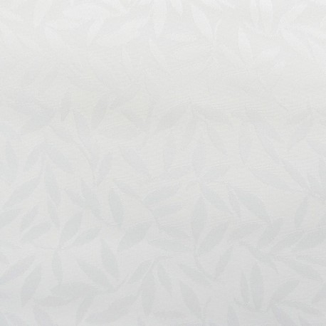 Tissu Laurea Jacquard Enduit Blanc 