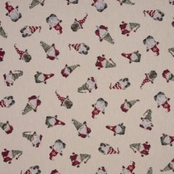 Tissu Jacquard Tomte Holiday Joy 