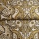 Tissu Jacquard Paisley Ocre 