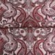 Tissu JAcquard Paisley Bordeaux 