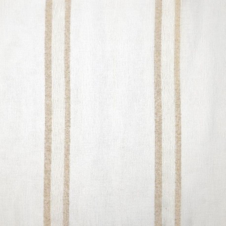 Tissu Etamine Rayée Marty Beige