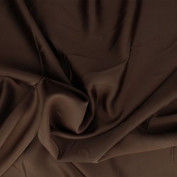 Tissu Satin Duchesse Chocolat 
