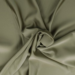 Tissu Satin Duchesse Vert Olive