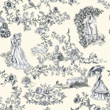 Tissu Toile Loneta Noir