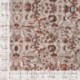 Tissu Coton Matelasse Imprimé Fleurs Marron
