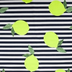 Tissu French Terry Neon Citron
