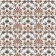 Tissu Voile de Coton Imprimé Motif Abstrait Marron 