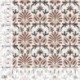 Tissu Voile de Coton Imprimé Motif Abstrait Marron 