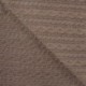 Tissu Maille Jersey Effet Tressé Taupe