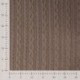 Tissu Maille Jersey Effet Tressé Taupe