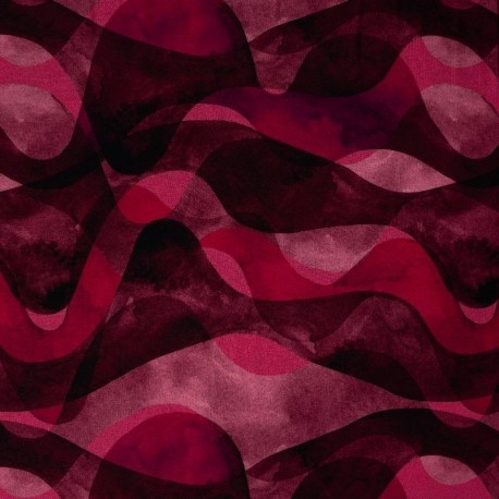 Tissu Serge de Viscose Imprimé Rose 