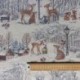 Tissu Gobelin Zurich Noël Blanc 