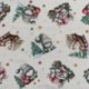 Tissu Imprimé Tinker Gnome Sapin Beige