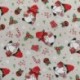 Tissu Imprimé Ruca Gnome Cadeau Beige
