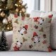 Tissu Imprimé Ruca Gnome Cadeau Beige