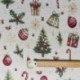 Tissu Gobelin Present Noël Beige