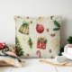 Tissu Gobelin Present Noël Beige