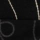 Tissu Nuza Brodé Poils Longs Noir