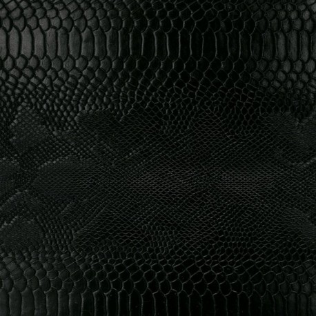 Tissu Simili Texturé Noir 