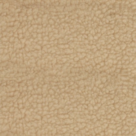 Tissu Suédine Envers Mouton Ecru 