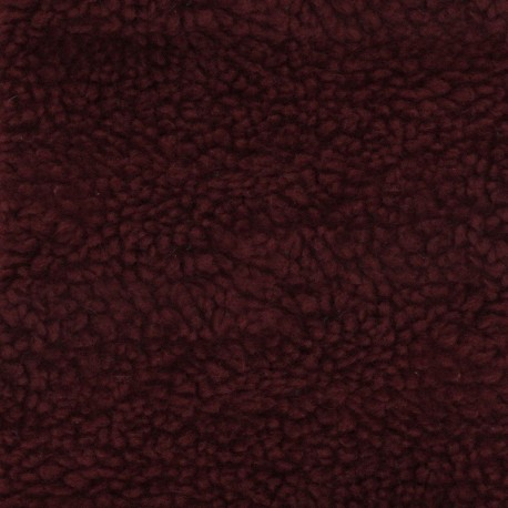 Tissu Mouton Bordeaux