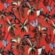 Tissu Taj Mahal Imprimé Esprit Blockprint Rouge