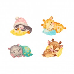 S b ecusson animaux endormis