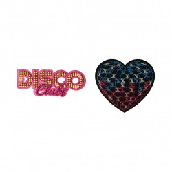 M a ecusson disco club & coeur