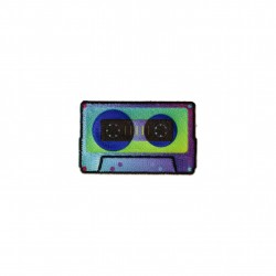 S b ecusson cassette K7 - 
