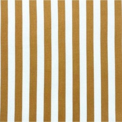 Tissu Camille Cretonne Rayure Ocre