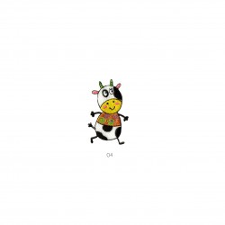 Animaux flashy - Vache