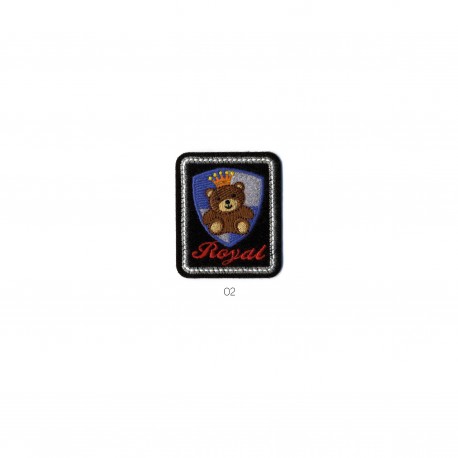 Ours et chouette blason - Teddy