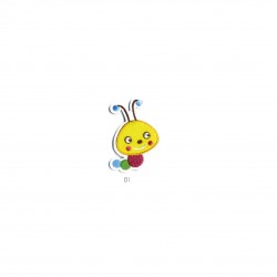 Animaux colores - Abeille
