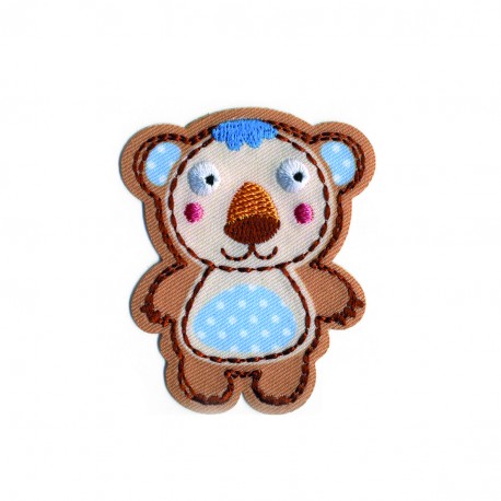 Animaux vichy/pois - Ours pois
