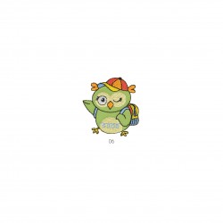 Rentree des classes - Hibou vert