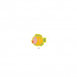 Motifs paillettes enfants - Poisson