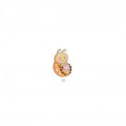 Motifs pour bébés - Petite abeille