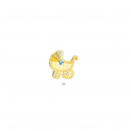 Landau 4,5x4,5cm - Jaune pale