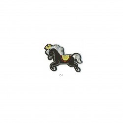 Chevaux enfants 4,5x6cm - Noir