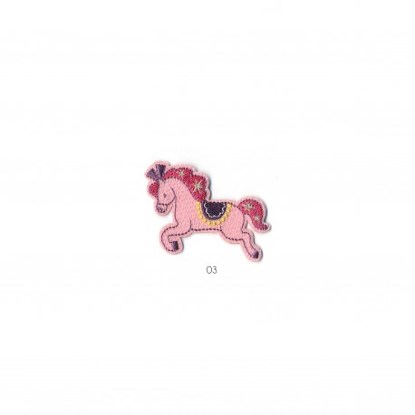 Chevaux enfants 4,5x6cm - Rose