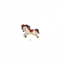 Chevaux enfants 4,5x6cm - Blanc