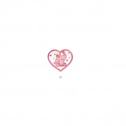Elephants enfants 4x3 - Rose fille