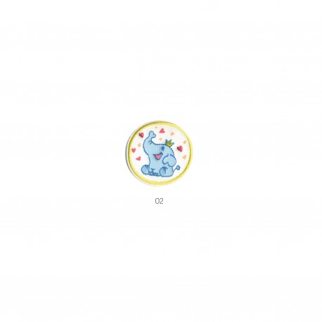 Elephants enfants 4x3 - Bleu garçon